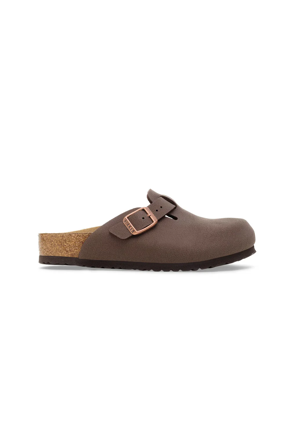 Birkenstock Youth Boston Birkibuc Clogs for Kids in Mocha | 1030809 - Image 4