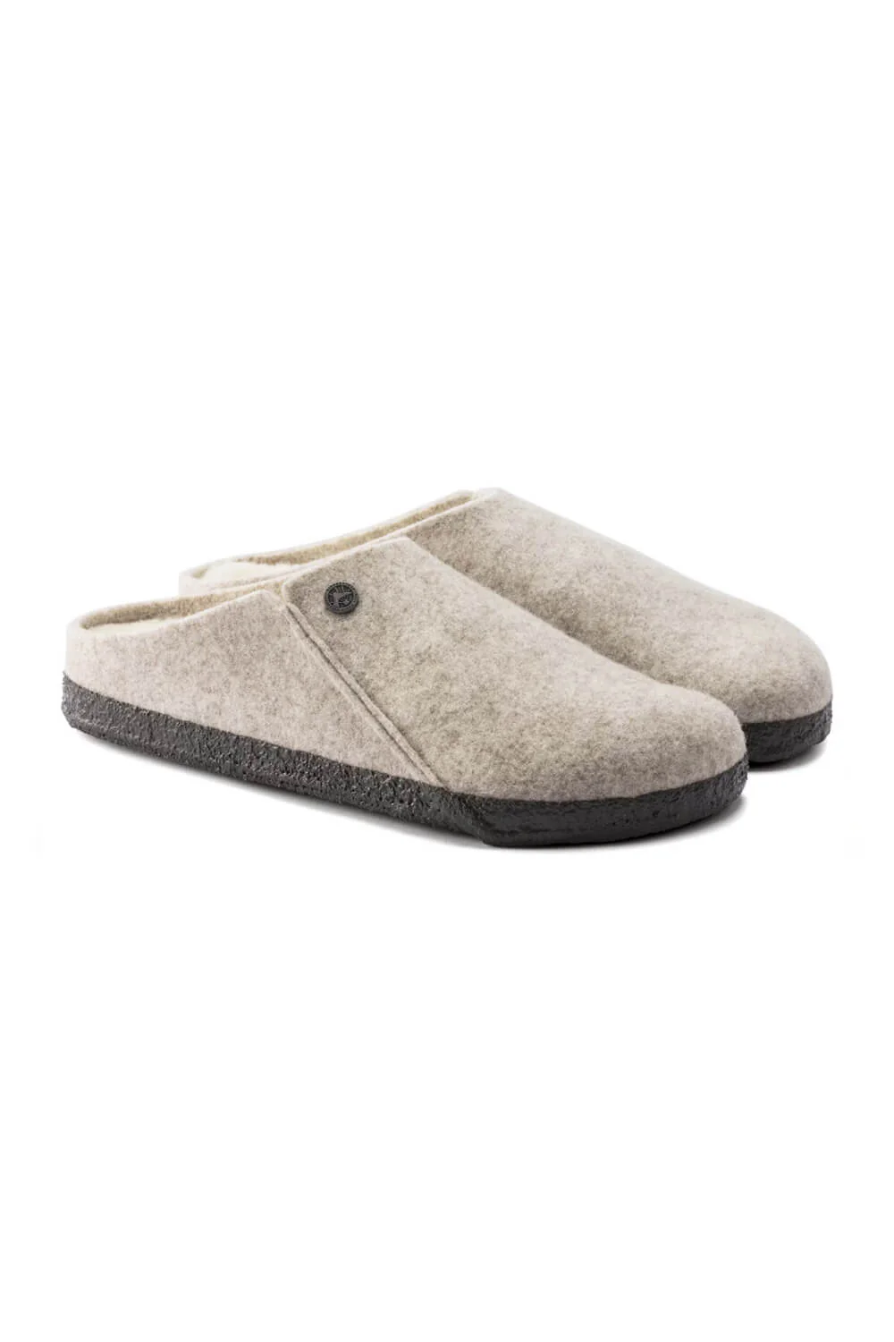 Birkenstock Zermatt Shearling Wool Felt Slippers for Women in Eggnog | 1020029 - Image 3