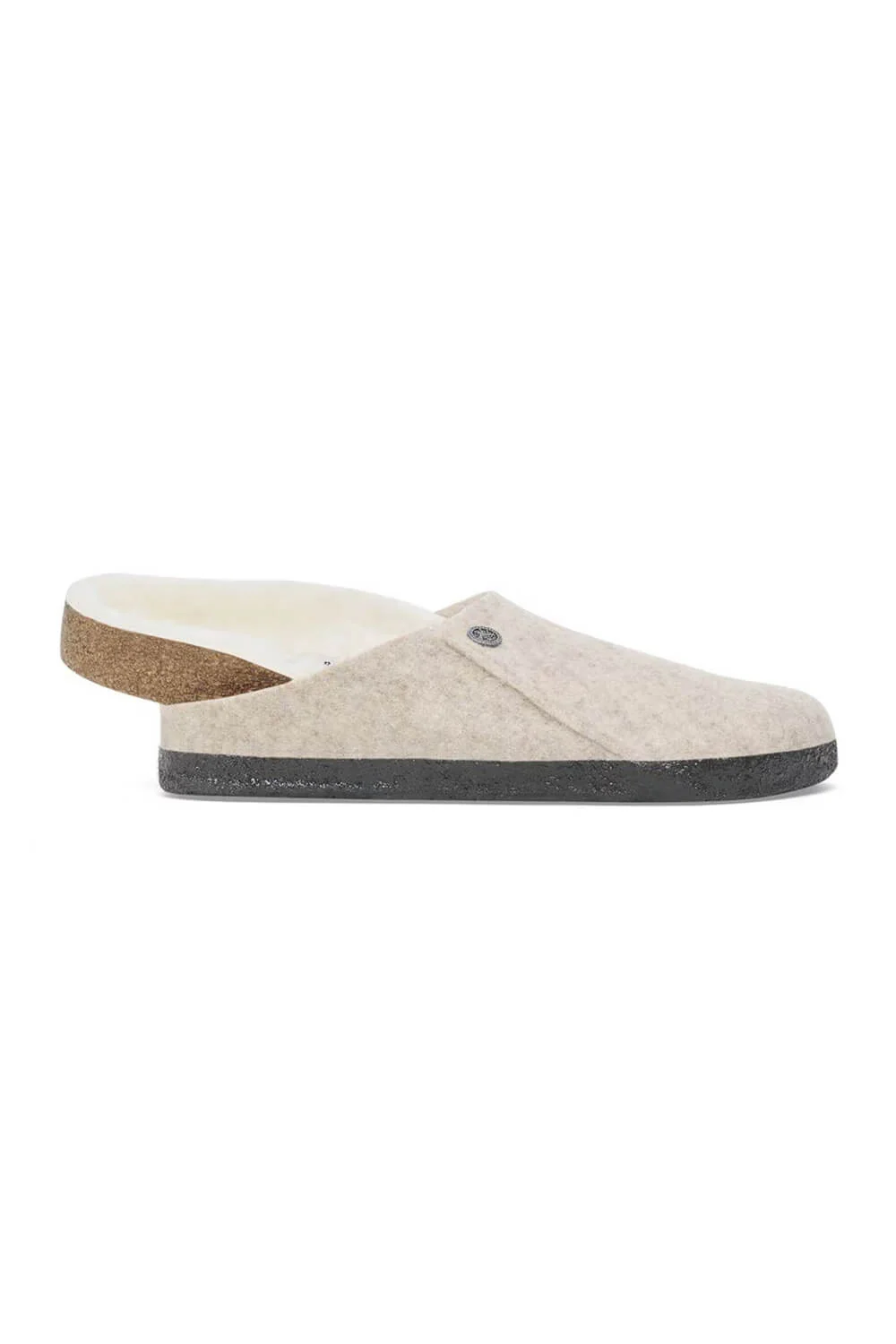 Birkenstock Zermatt Shearling Wool Felt Slippers for Women in Eggnog | 1020029 - Image 4