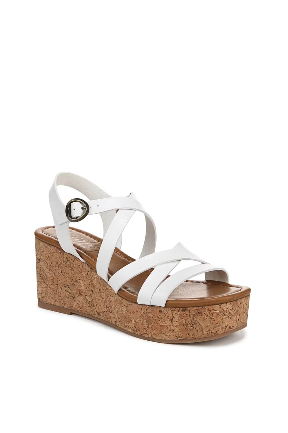 Blowfish Malibu Aurora Wedge Sandals for Women in White | J4676S3-WHITE - Image 4