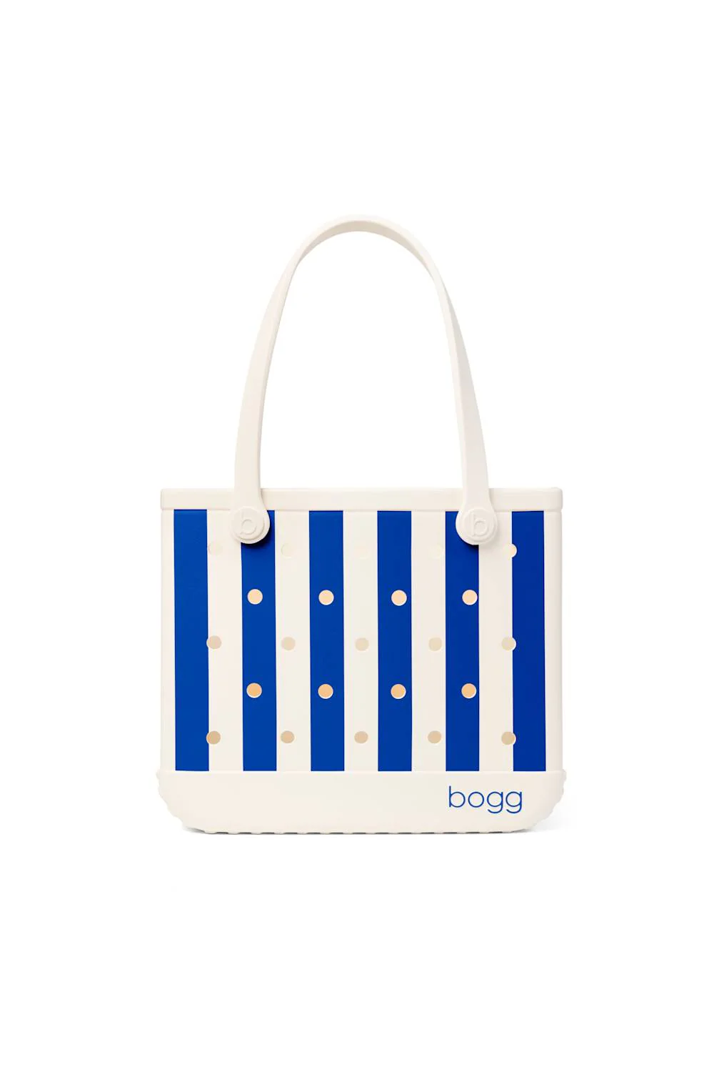 Bogg Bag Baby Bogg Bag in Mykonos Blue Stripe | BP1812004-MYKBL - Image 2