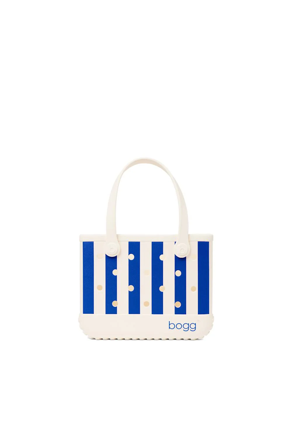 Bogg Bag Bitty Bogg Bag in Mykonos Blue Stripe | BP1814004-MYKBL - Image 2