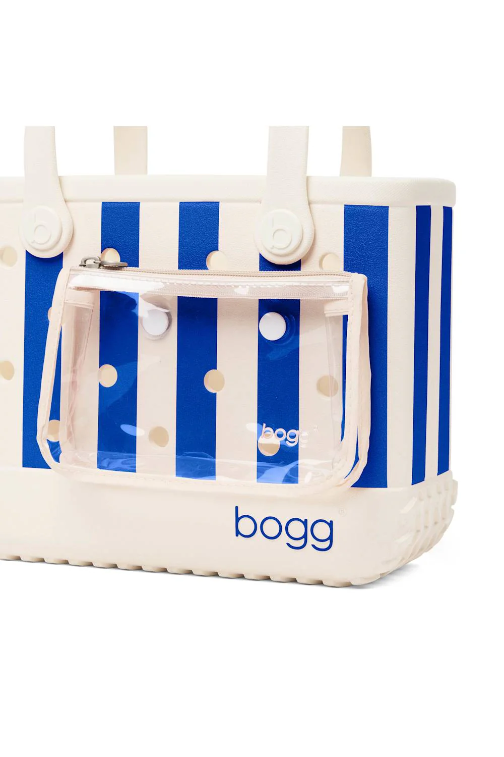 Bogg Bag Bitty Bogg Bag in Mykonos Blue Stripe | BP1814004-MYKBL - Image 5