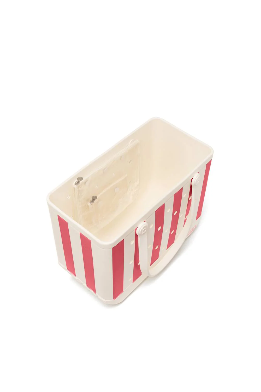 Bogg Bag Original Large Bogg Bag in Capri Coral Stripe | BP1810004-CAPRI - Image 3