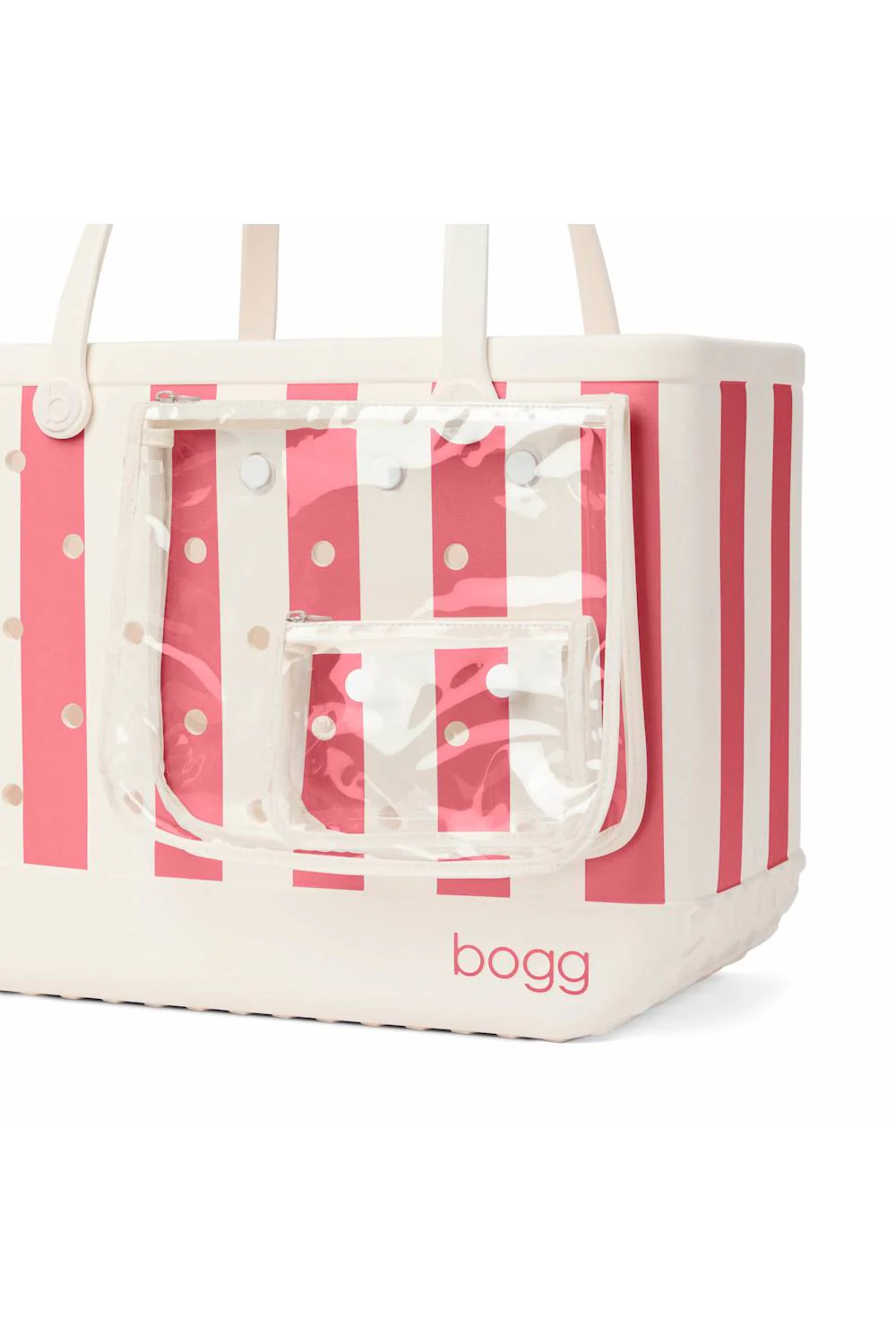 Bogg Bag Original Large Bogg Bag in Capri Coral Stripe | BP1810004-CAPRI - Image 5