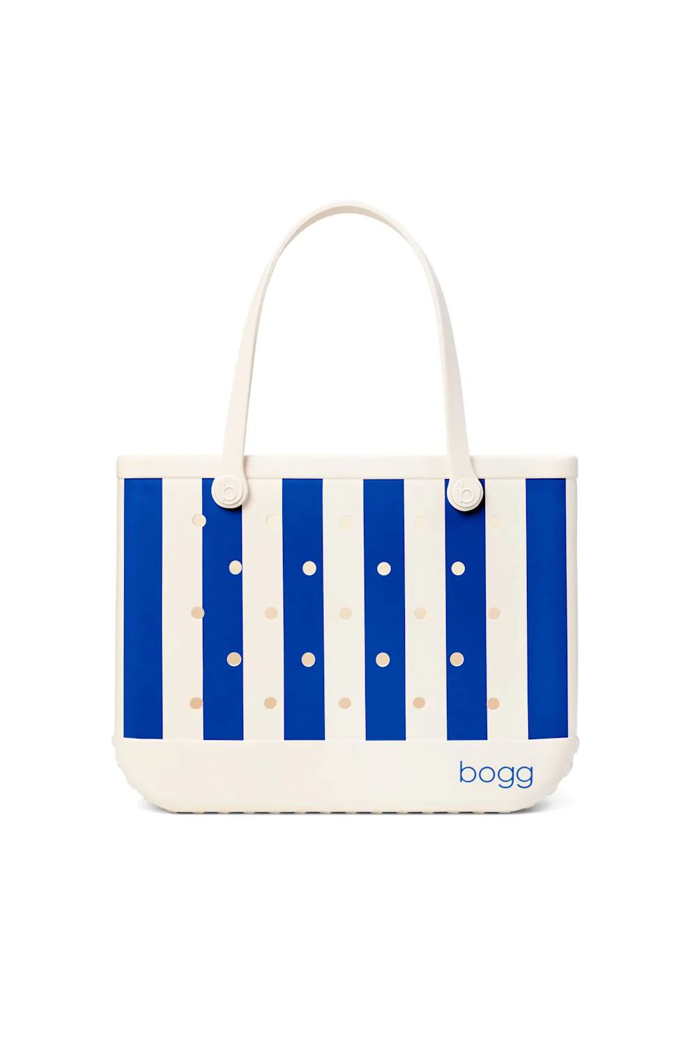 Bogg Bag Original Large Bogg Bag in Mykonos Blue Stripe  | BP1810004-MYKBL - Image 2