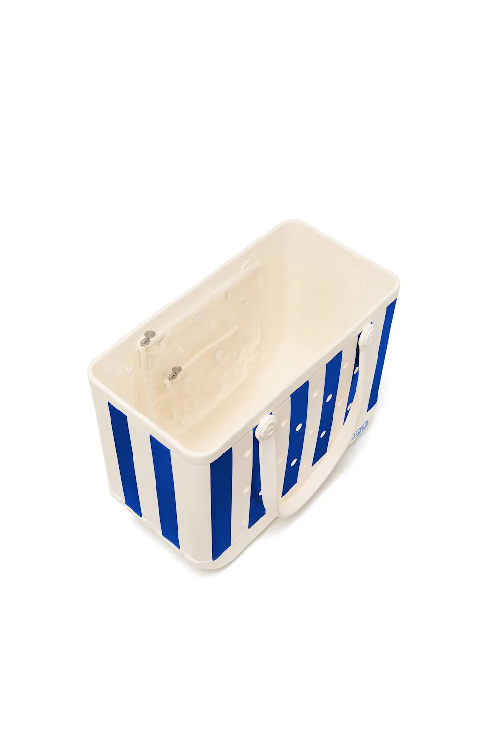 Bogg Bag Original Large Bogg Bag in Mykonos Blue Stripe  | BP1810004-MYKBL - Image 4