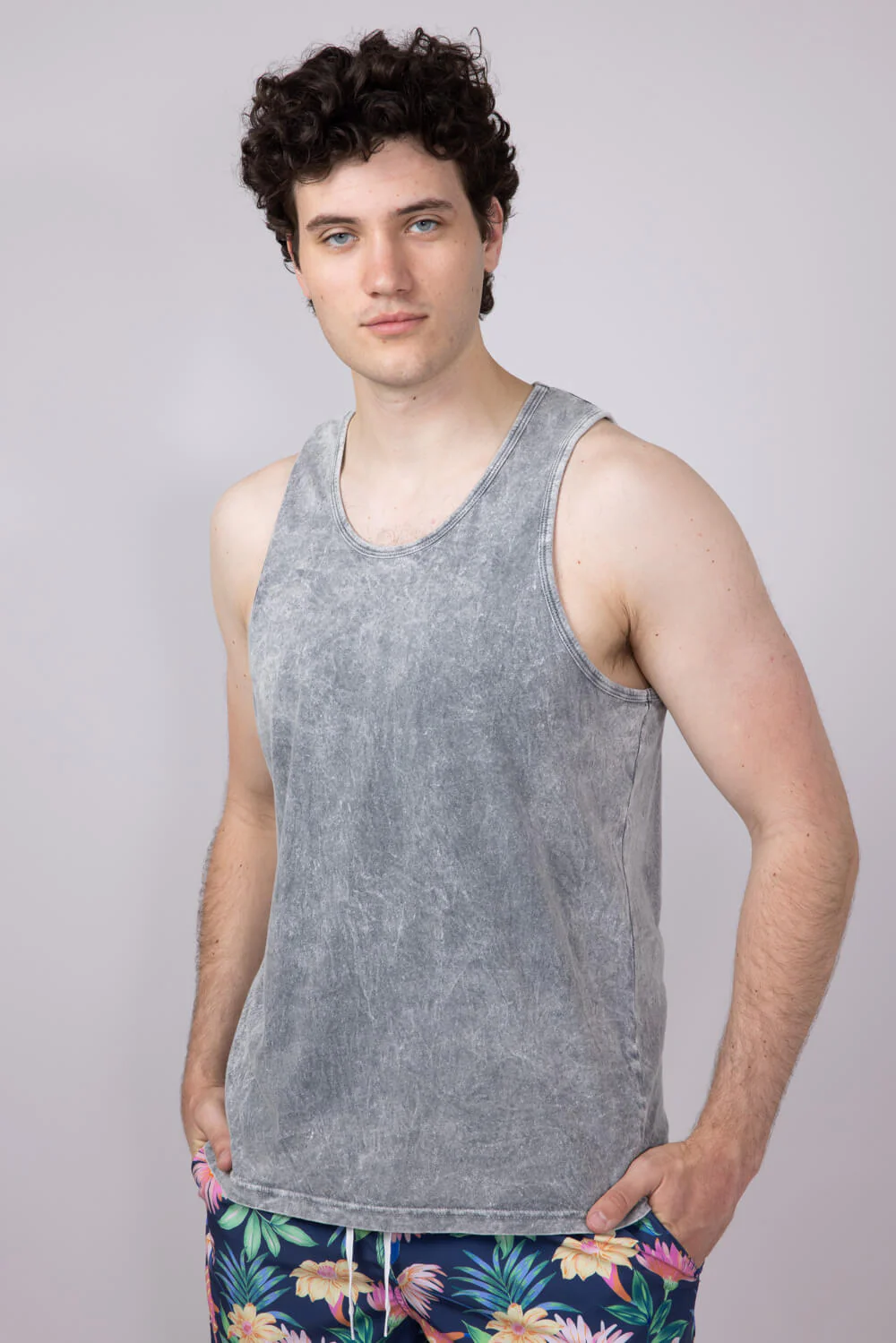 Bondi Beach Mineral Wash Tank Top for Men - Image 2