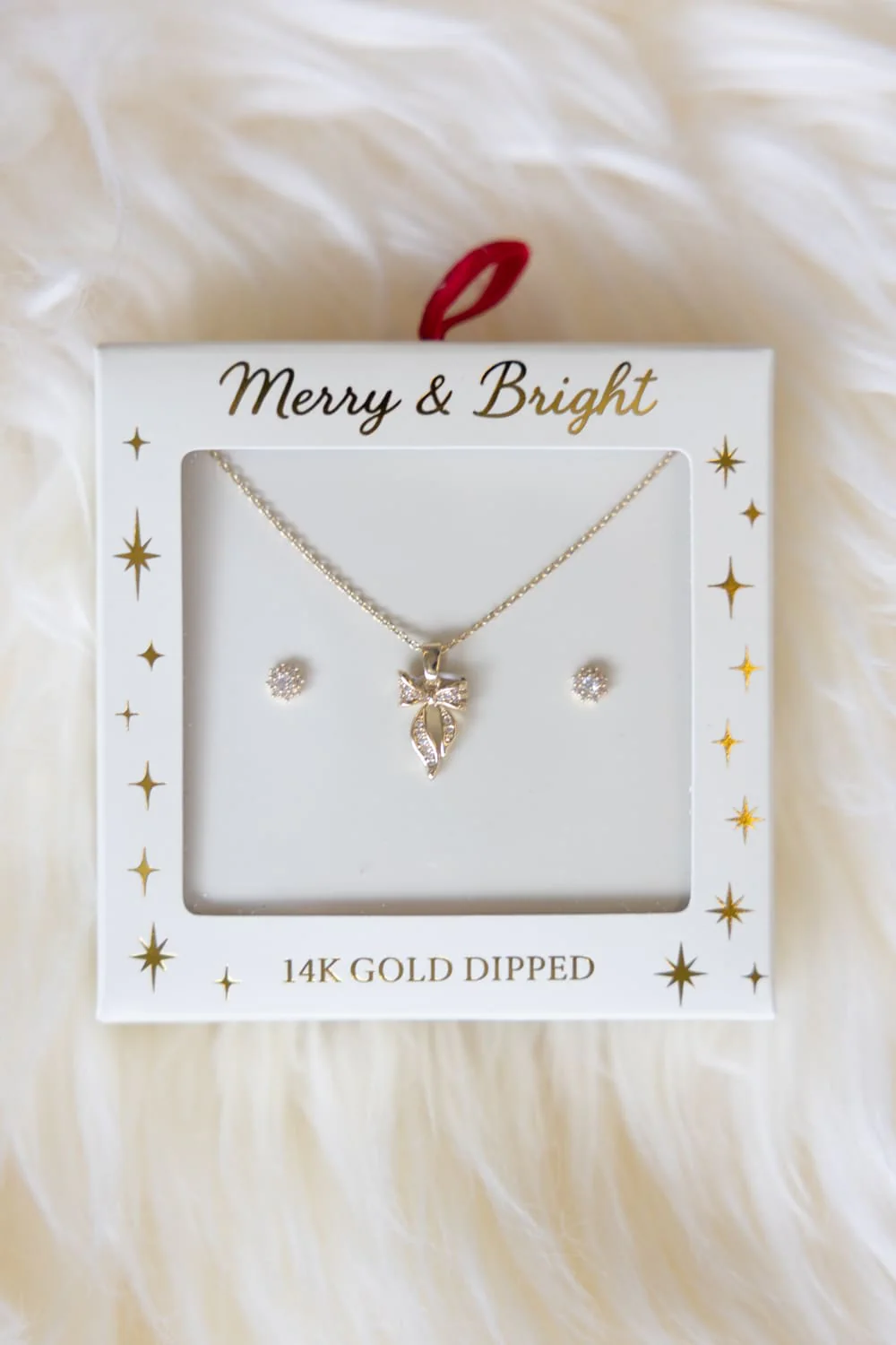 Bow Box Set for Women in Gold | SJS390004GLD - Image 2