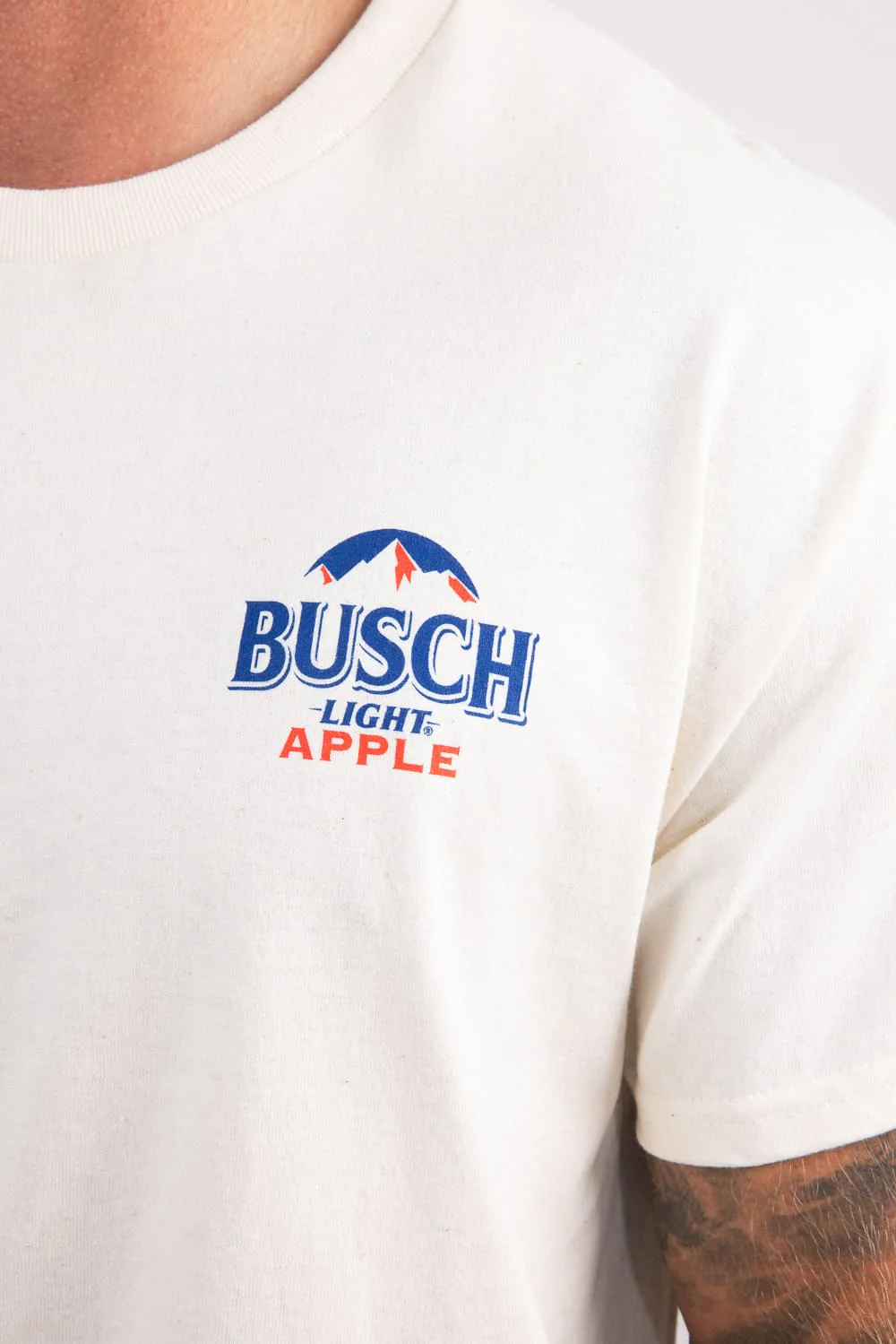 Busch Light Bad Apple T-Shirt for Men in Cream | 15646-811 - Image 4