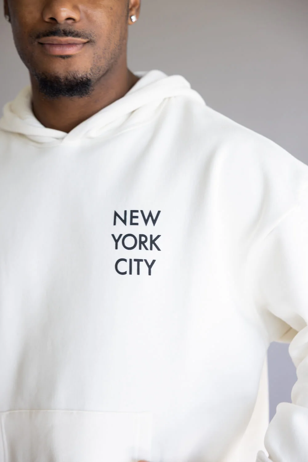 Denim & Flower Special Brunch Hoodie for Men in Off White | CSWS-C547 - Image 3