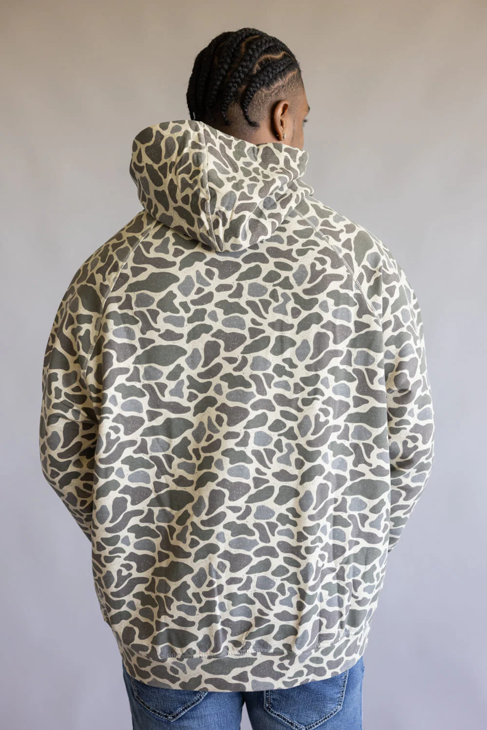 Burlebo Fleece Hoodie for Men in Classic Deer Camo | FH-CLASSIC DEER CAMO - Image 4