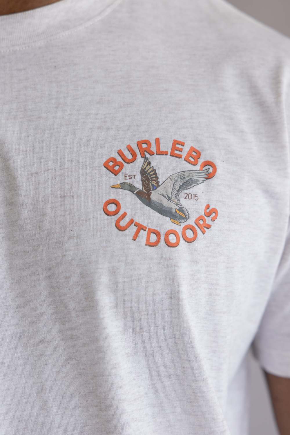 Burlebo Old School Duck Hunt T-Shirt for Men in Oatmeal | SST-OSDK-OAT - Image 3