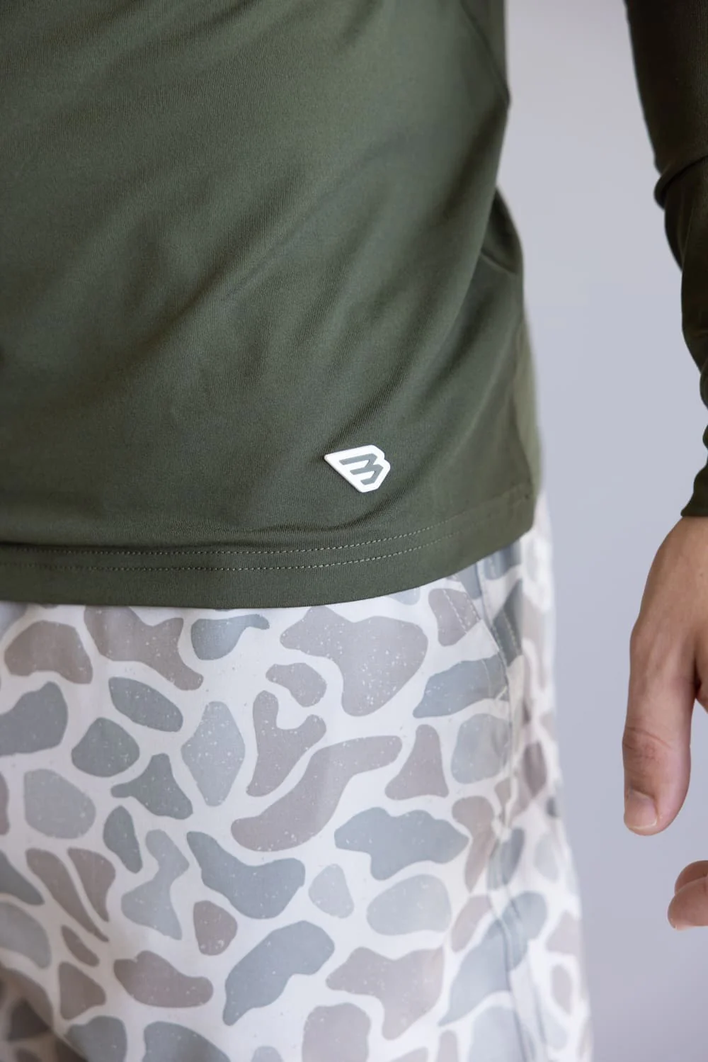 Burlebo Performance Hoodie for Men in Mallard Green | PH-MALLARD GREEN - Image 3