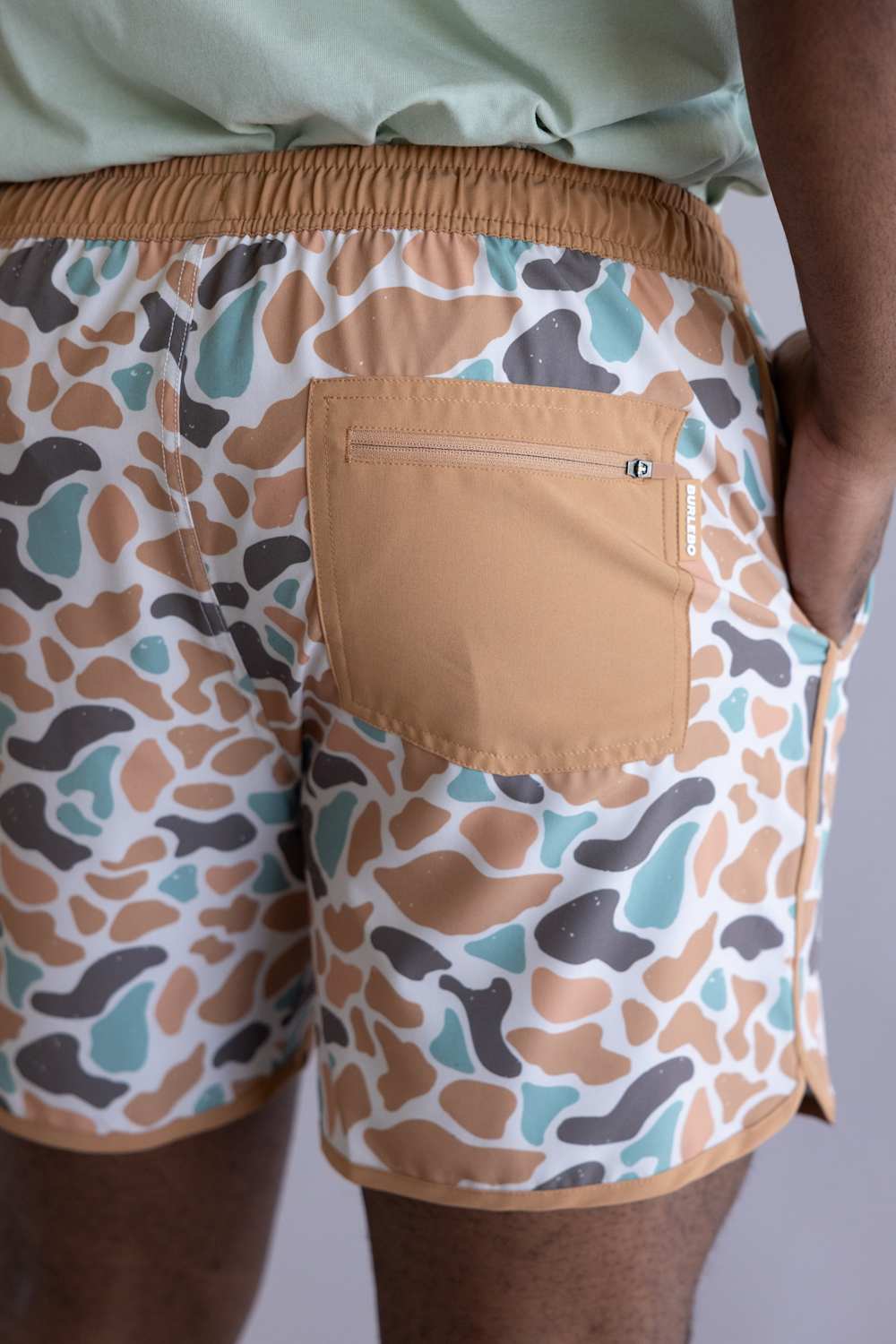 Burlebo Swim Shorts for Men in Bayside Camo | ST-BAYC-BAYSIDE CAMO - Image 2