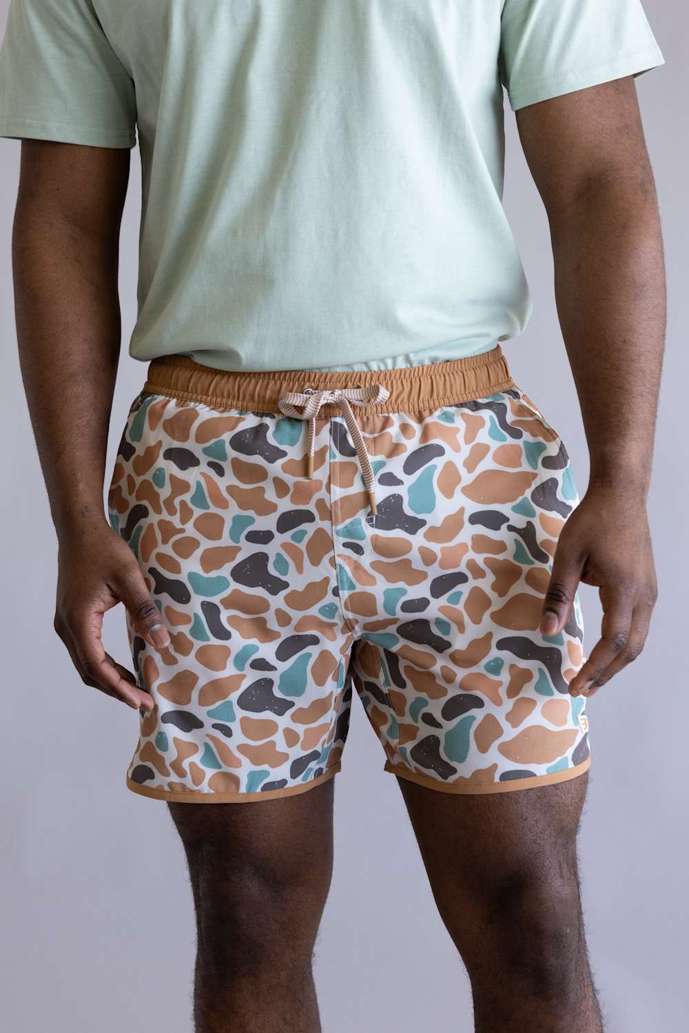 Burlebo Swim Shorts for Men in Bayside Camo | ST-BAYC-BAYSIDE CAMO - Image 5