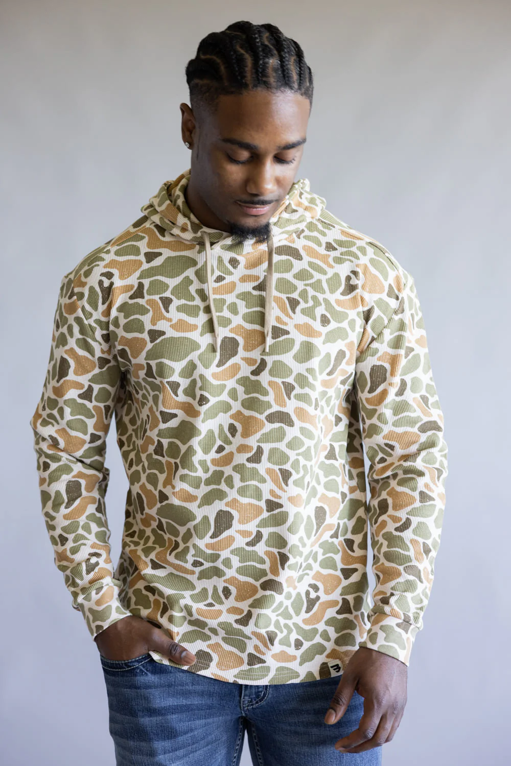 Burlebo Thermal Hoodie for Men in Venado Camo | TH-VENADO CAMO - Image 3