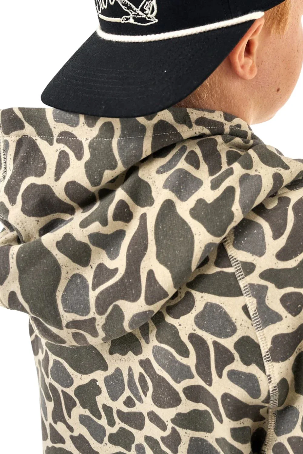 Burlebo Youth Camo Fleece Hoodie for Boys in Deer Camo | Y-FH-CDC-CAMO - Image 2