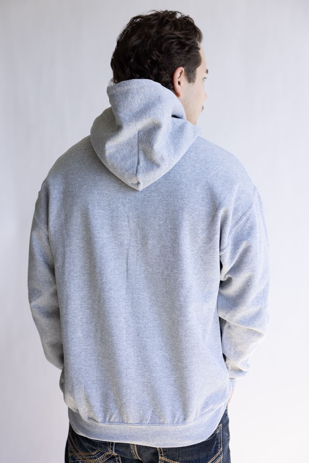 Busch Beer Season Graphic Sweatshirt for Men in Heather Grey | 3893-HEATHERGRAY - Image 2