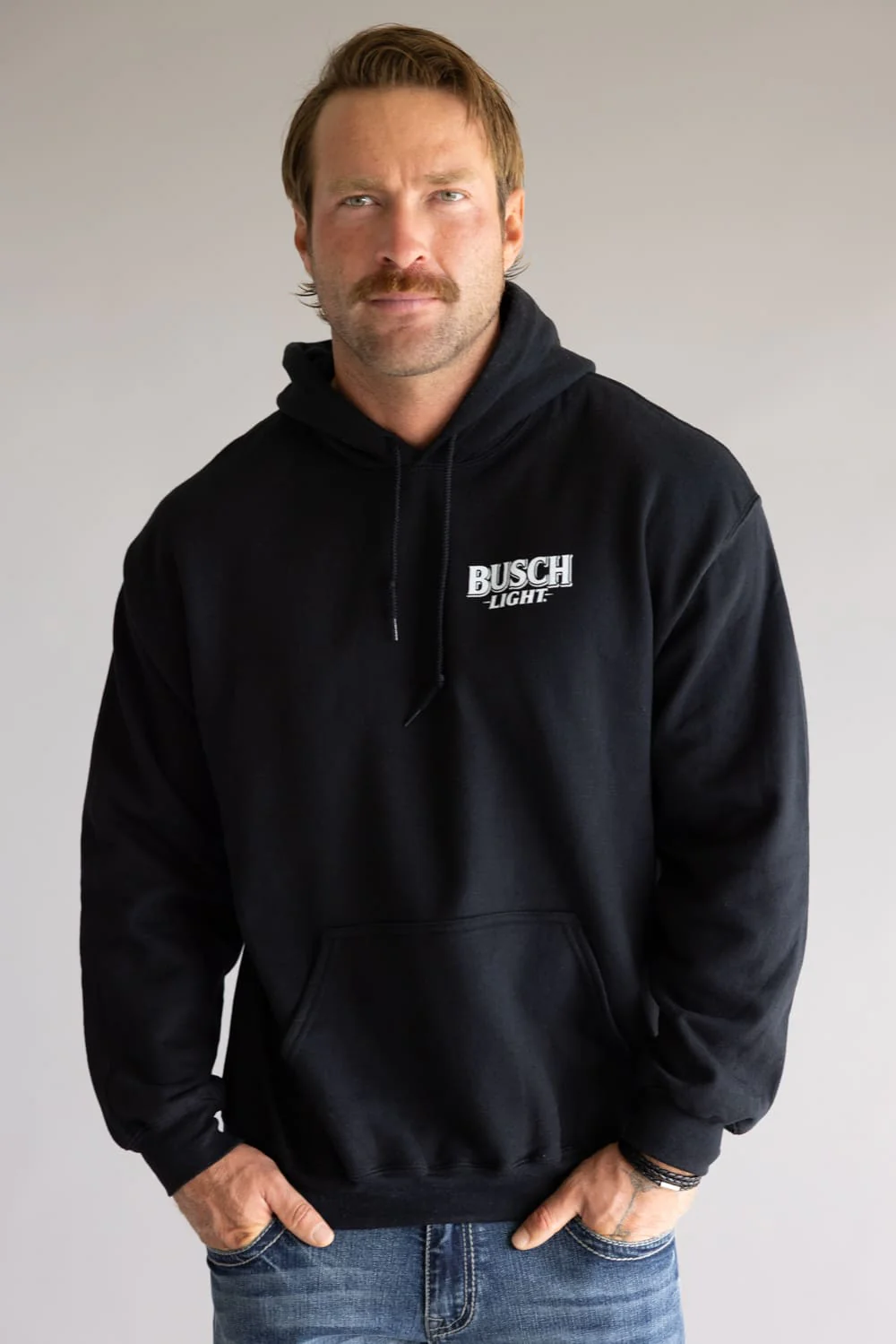 Busch Buck Shield Graphic Sweatshirt for Men in Black | 2236-BLACK - Image 2
