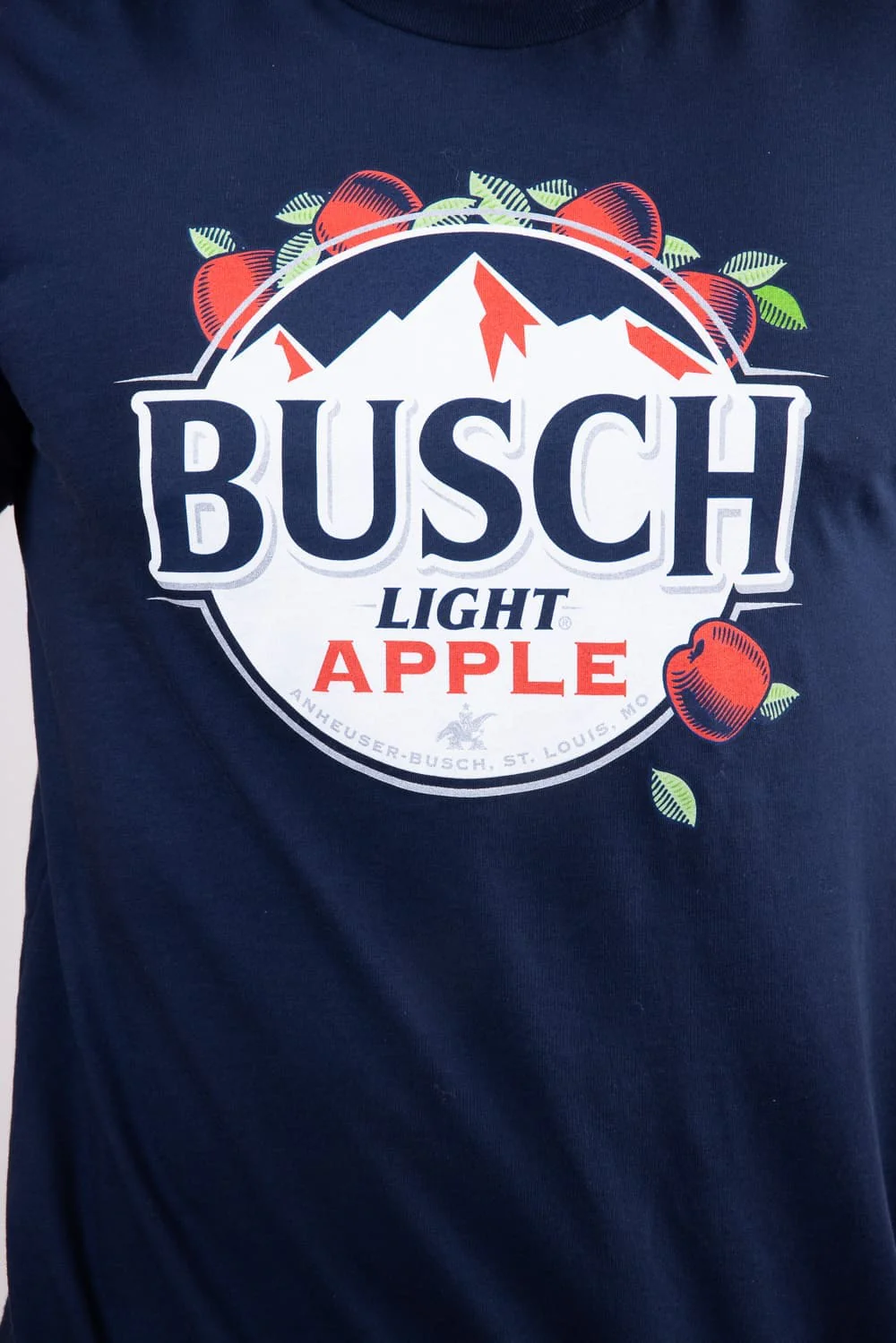 Busch Light Apple Logo T-Shirt for Men in Navy | 15646-802 - Image 3