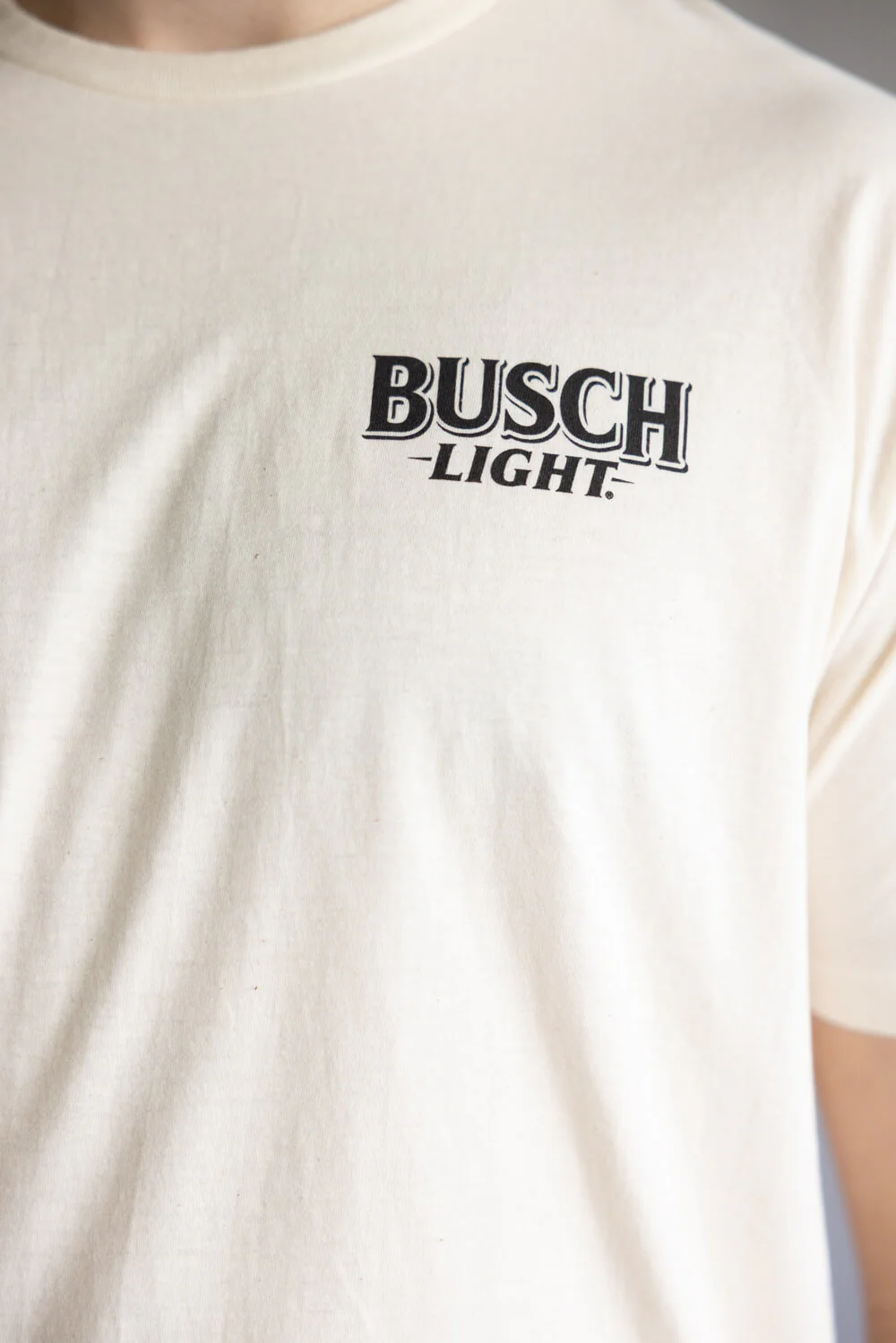Busch Light Boat Dogs T-Shirt for Men in Cream | 2245-NATURAL - Image 4