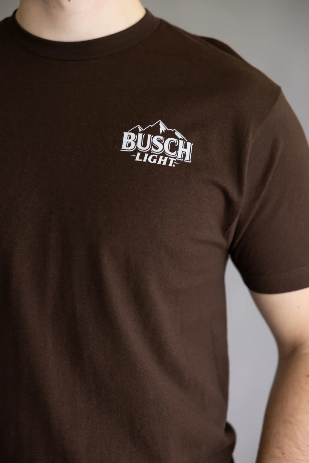 Busch Light Deer Frame T-Shirt for Men in Brown | 18456-324-BROWN - Image 3