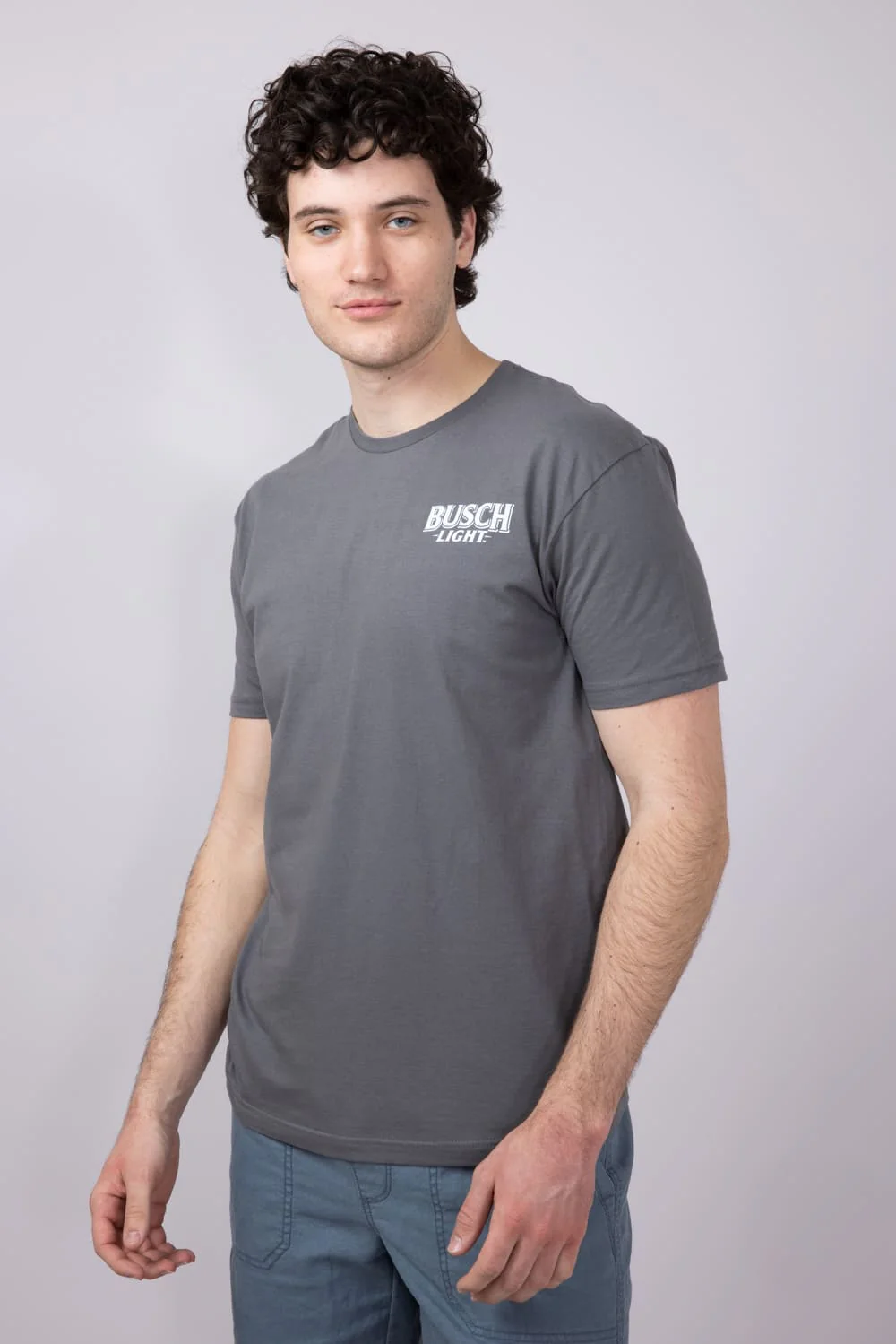 Busch Light Truck Cooler T-Shirt for Men in Charcoal | 2220-CHARCOAL - Image 4