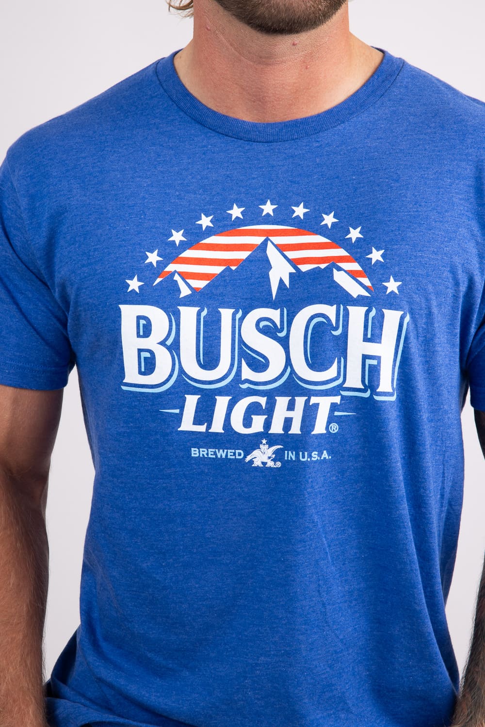 Busch Light USA T-Shirt for Men in Blue  | 17100-101B - Image 3
