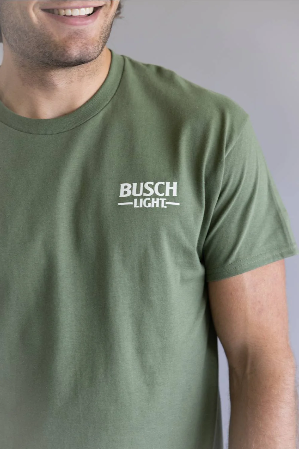 Busch Light Wildlife T-Shirt for Men in Green | 16682_319D-GREEN - Image 4