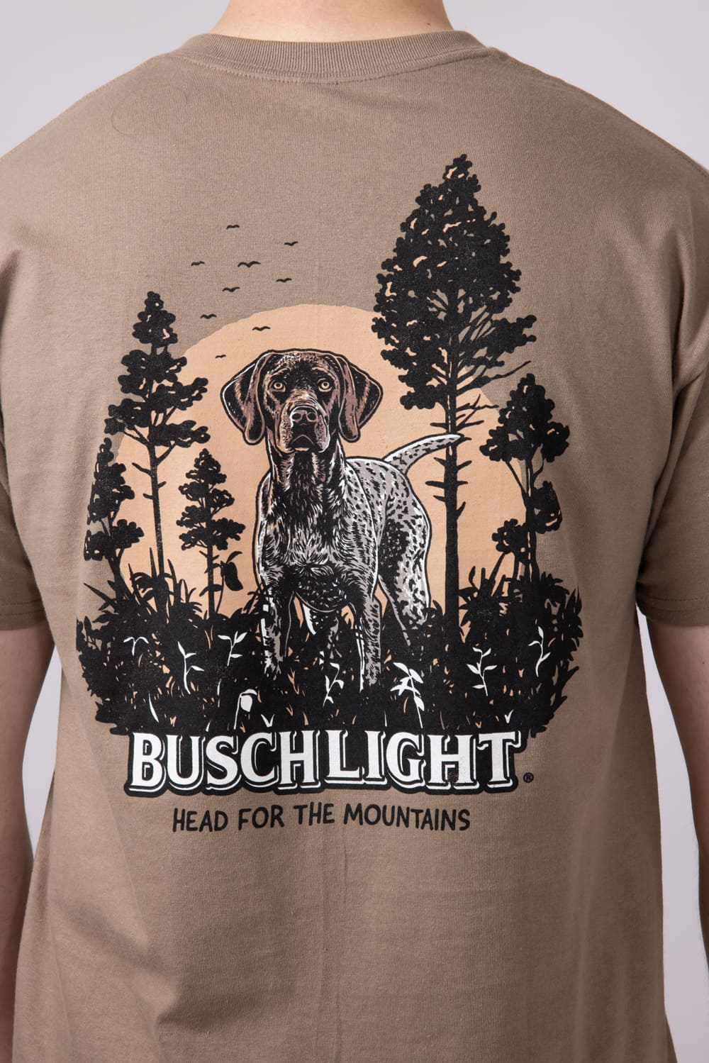 Busch Wildlife Pointer T-Shirt for Men in Brown | 16682-315A - Image 5