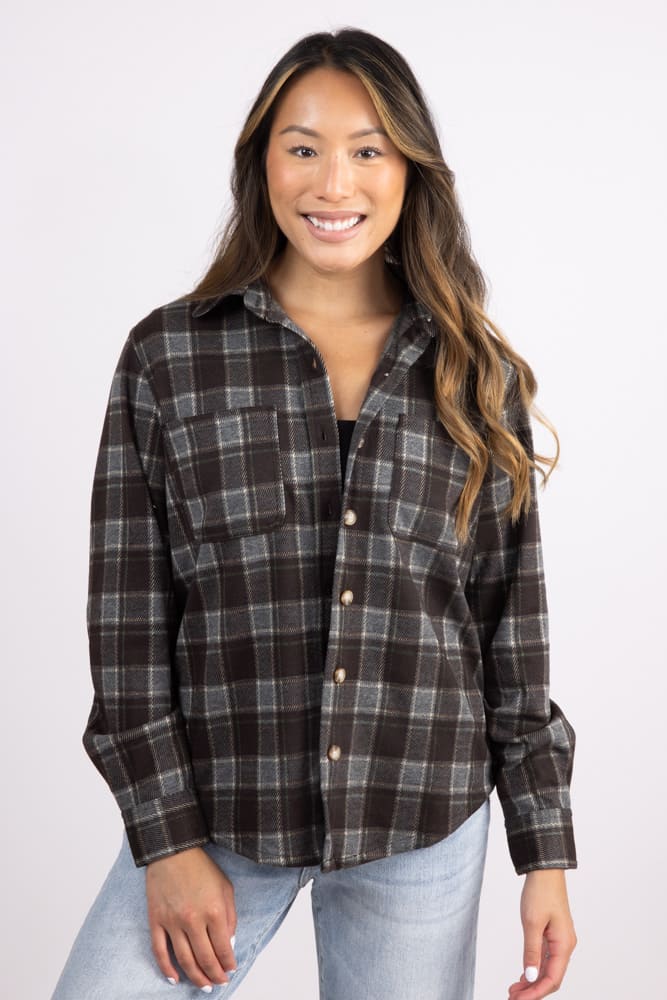 C&C California Marina Jacquard Palid Button Up Shirt for Women - Image 3