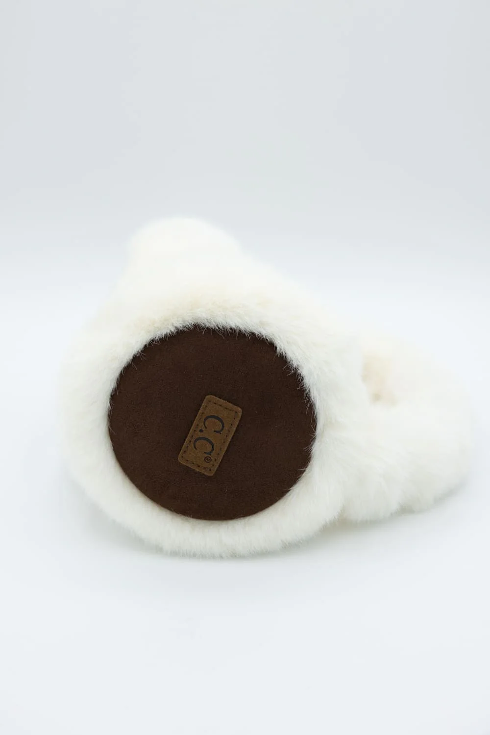 C.C. Faux Fur Earmuffs for Women in Ivory | EMS4491CML-IVY - Image 3