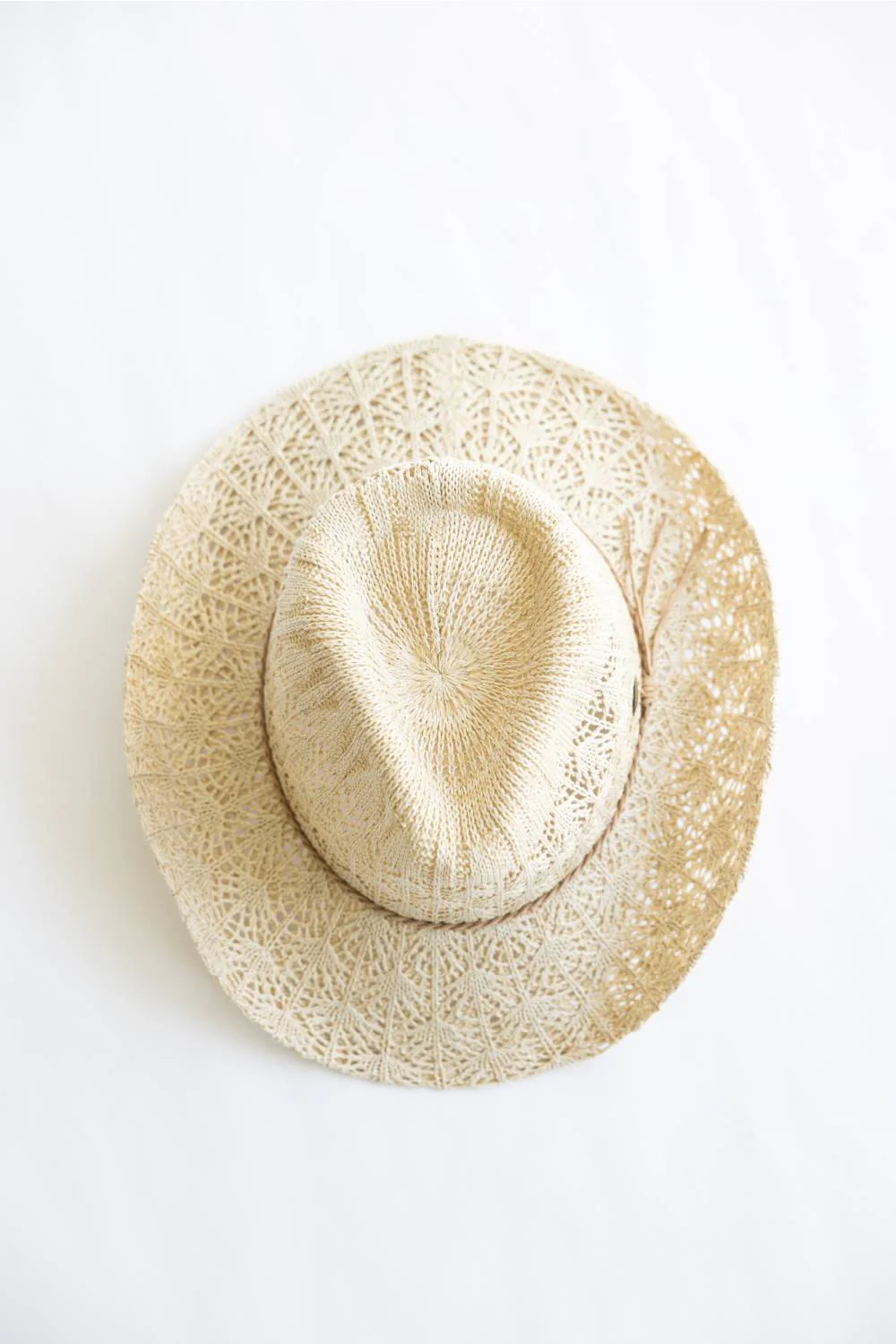 C.C. Woven Cowgirl Hat for Women in Beige | CBC0136-BEIGE - Image 3