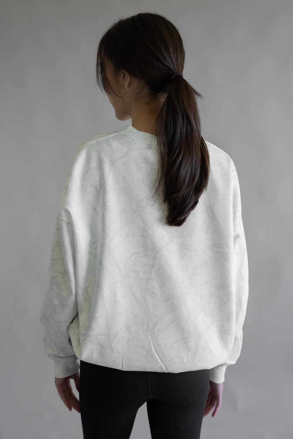 Camo Crewneck for Women in White | T1965-WHITECAMO - Image 4