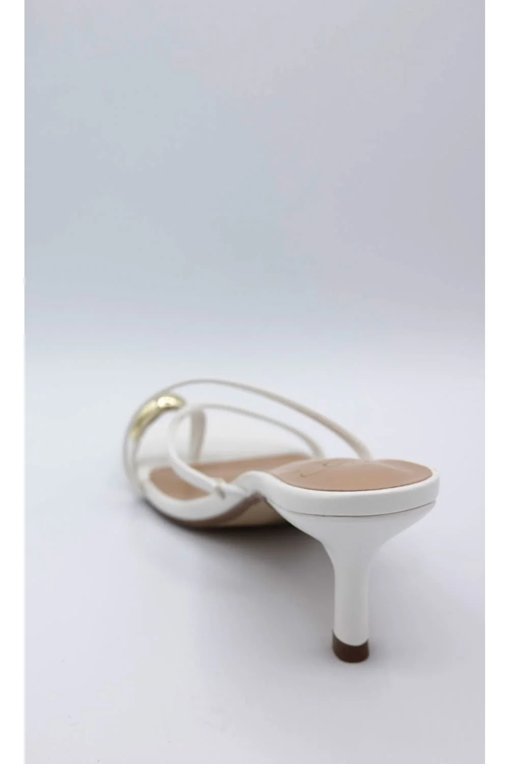 My Delicious Cane Kitten Heels for Women in White | CANE-WHITE - Image 4