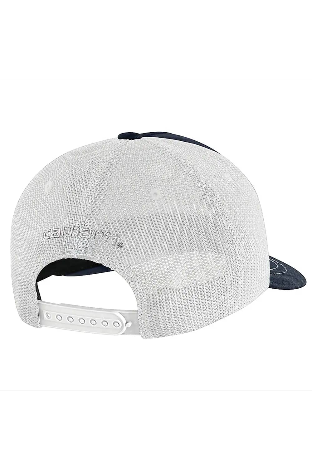 Carhartt Canvas Patch Trucker Hat in Navy | 107336-I26-NAVY - Image 2