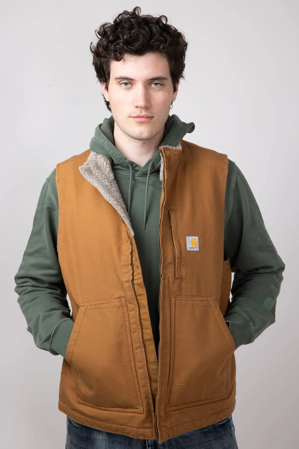 Carhartt Duck Sherpa Insulated Vest for Men - Image 2