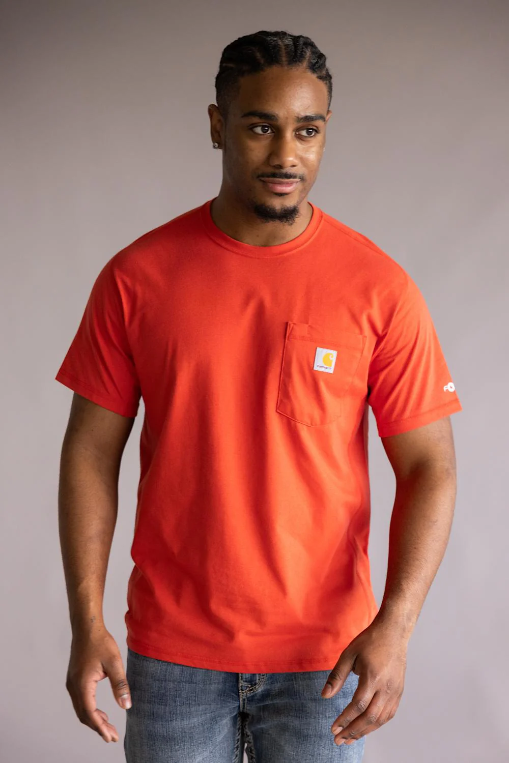 Carhartt Force Pocket T-Shirt for Men in Atomic Red | 106652-RE1-ATOMICRED - Image 3