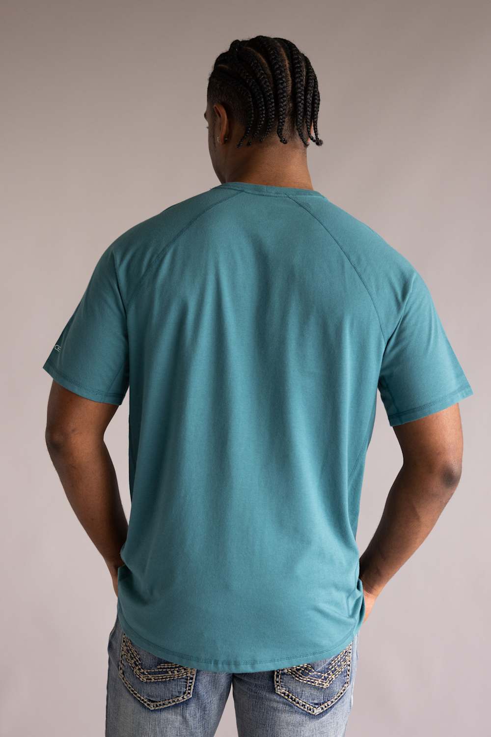 Carhartt Force Pocket T-Shirt for Men in Dark Teal | 106652-G03-DKTEAL - Image 3