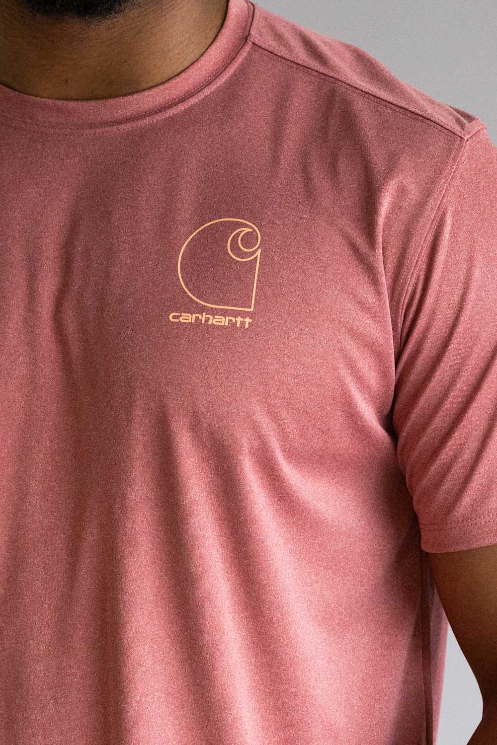 Carhartt Force Sun Defender Logo T-Shirt for Men in Amber | 106163-RE4-AMBER - Image 2