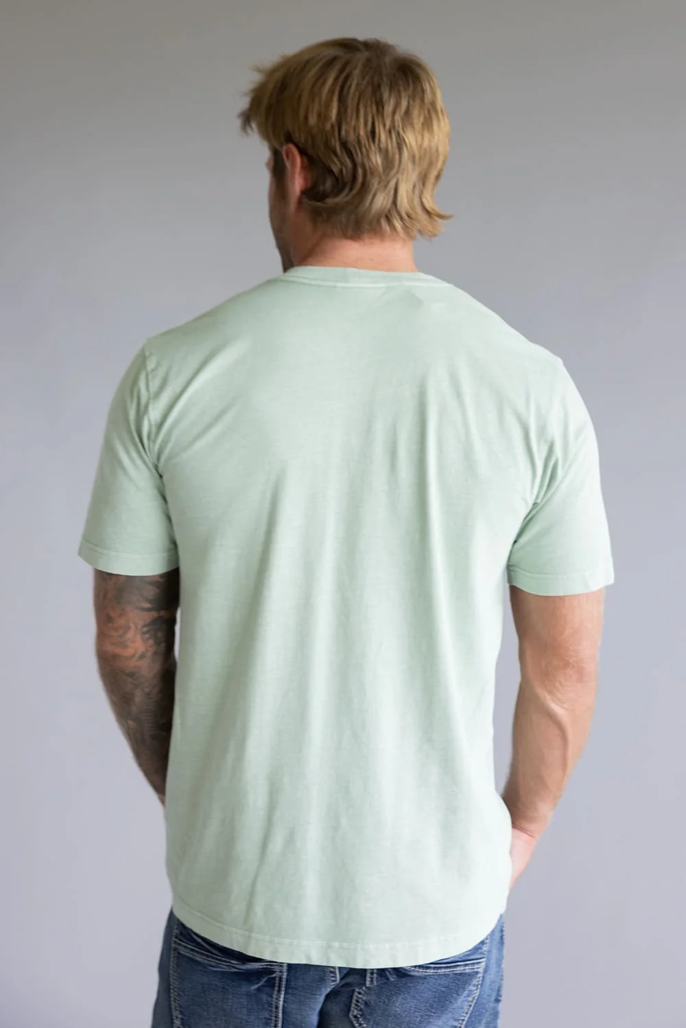 Carhartt Garment Dye Pocket T-Shirt for Men in Seabrook | 106252-GL3 - Image 2