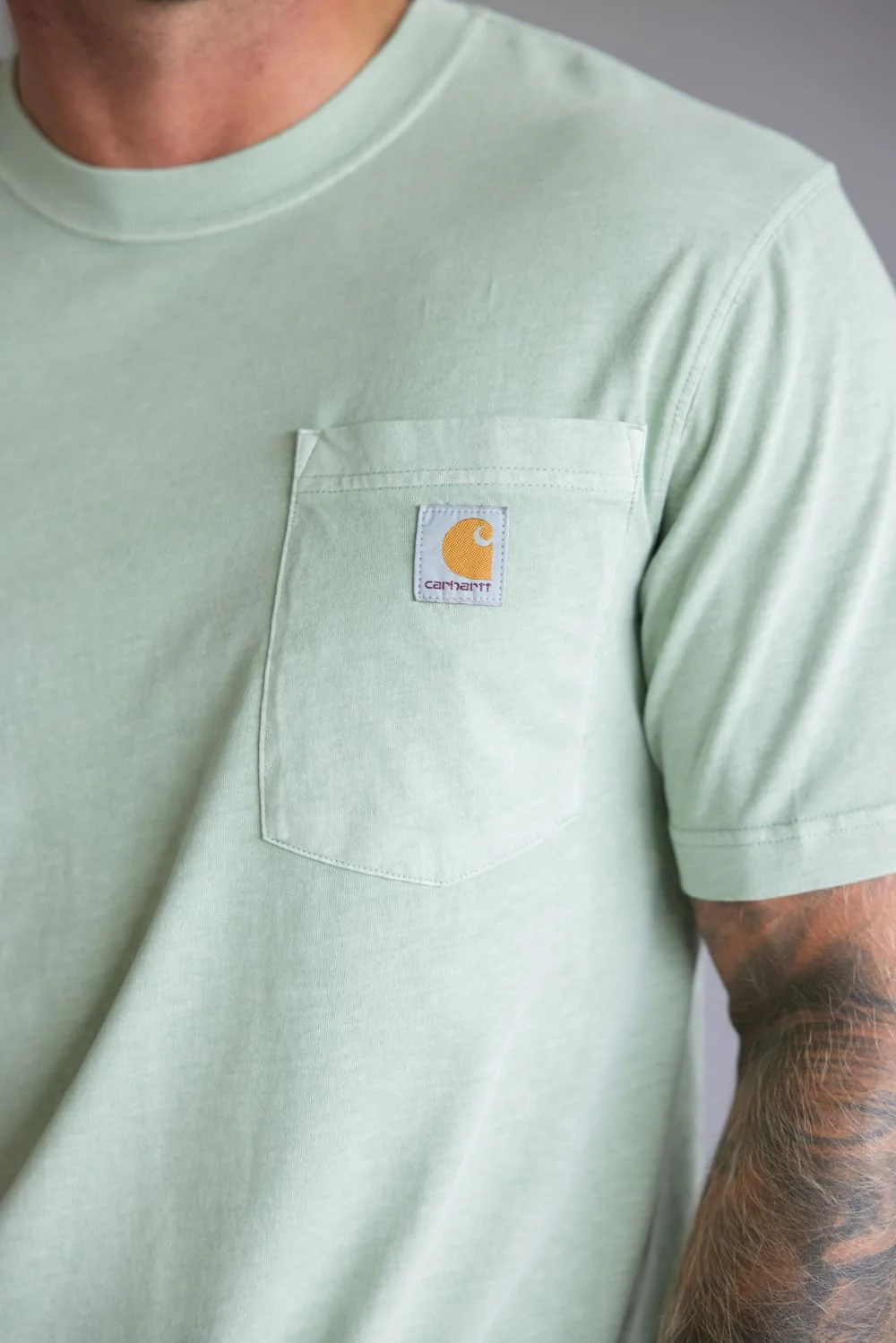 Carhartt Garment Dye Pocket T-Shirt for Men in Seabrook | 106252-GL3 - Image 3