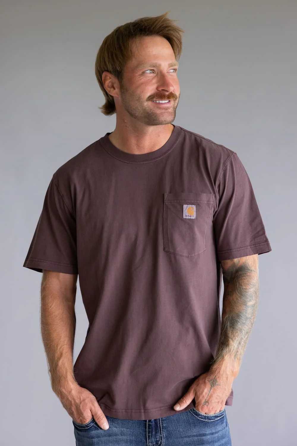 Carhartt Garment Dyed Pocket T-Shirt for Men - Image 2
