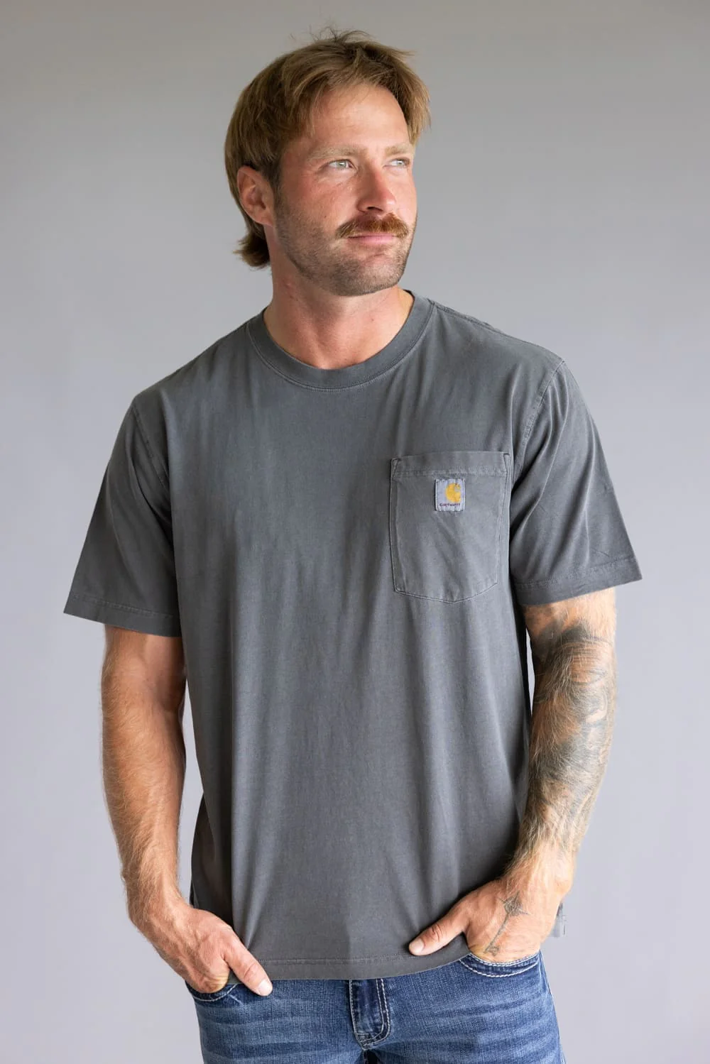 Carhartt Garment Dyed Pocket T-Shirt for Men - Image 4