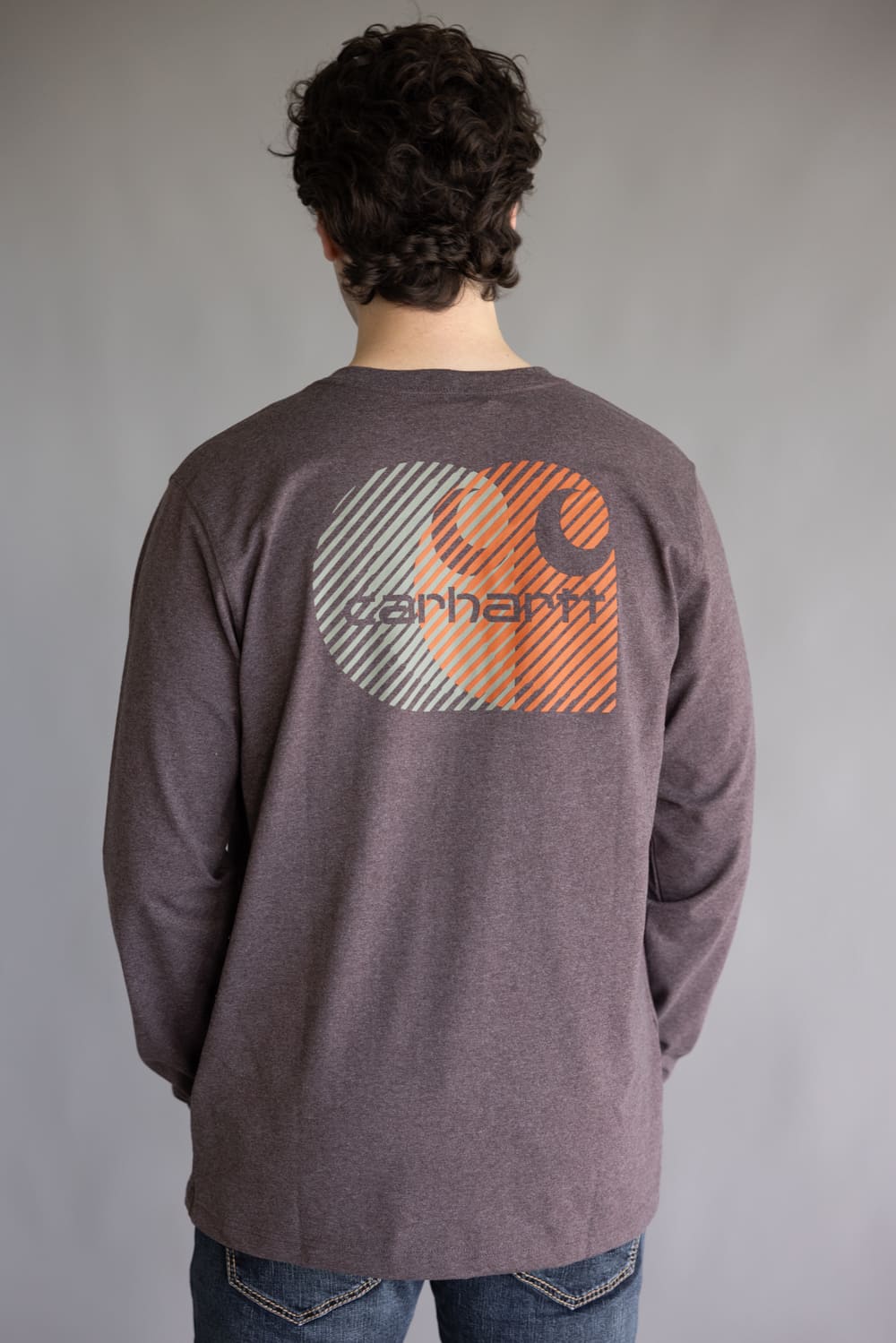 Carhartt Heavyweight Pocket C Graphic T-Shirt for Men in Dark Sepia | 107036-BB4 SEPIA - Image 3