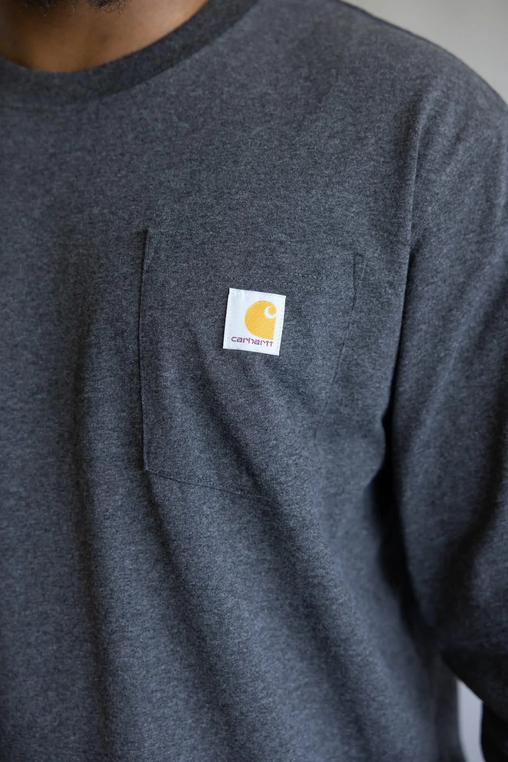 Carhartt Heavyweight Pocket Deer T-Shirt for Men in Carbon | 107041-CRH - Image 3