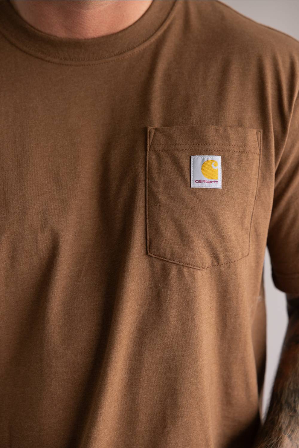 Carhartt Irvine Relaxed Outdoor T-Shirt for Men in Brown | 107447-RC8-DUCK - Image 3