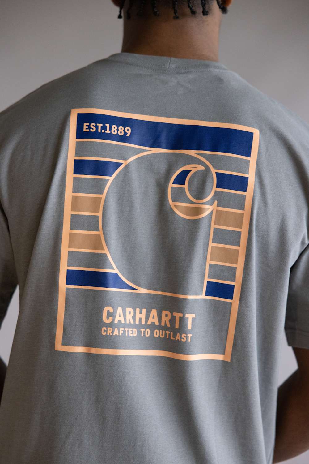 Carhartt Irvine Relaxed Outlast T-Shirt for Men | 107297-E87-ASH - Image 3