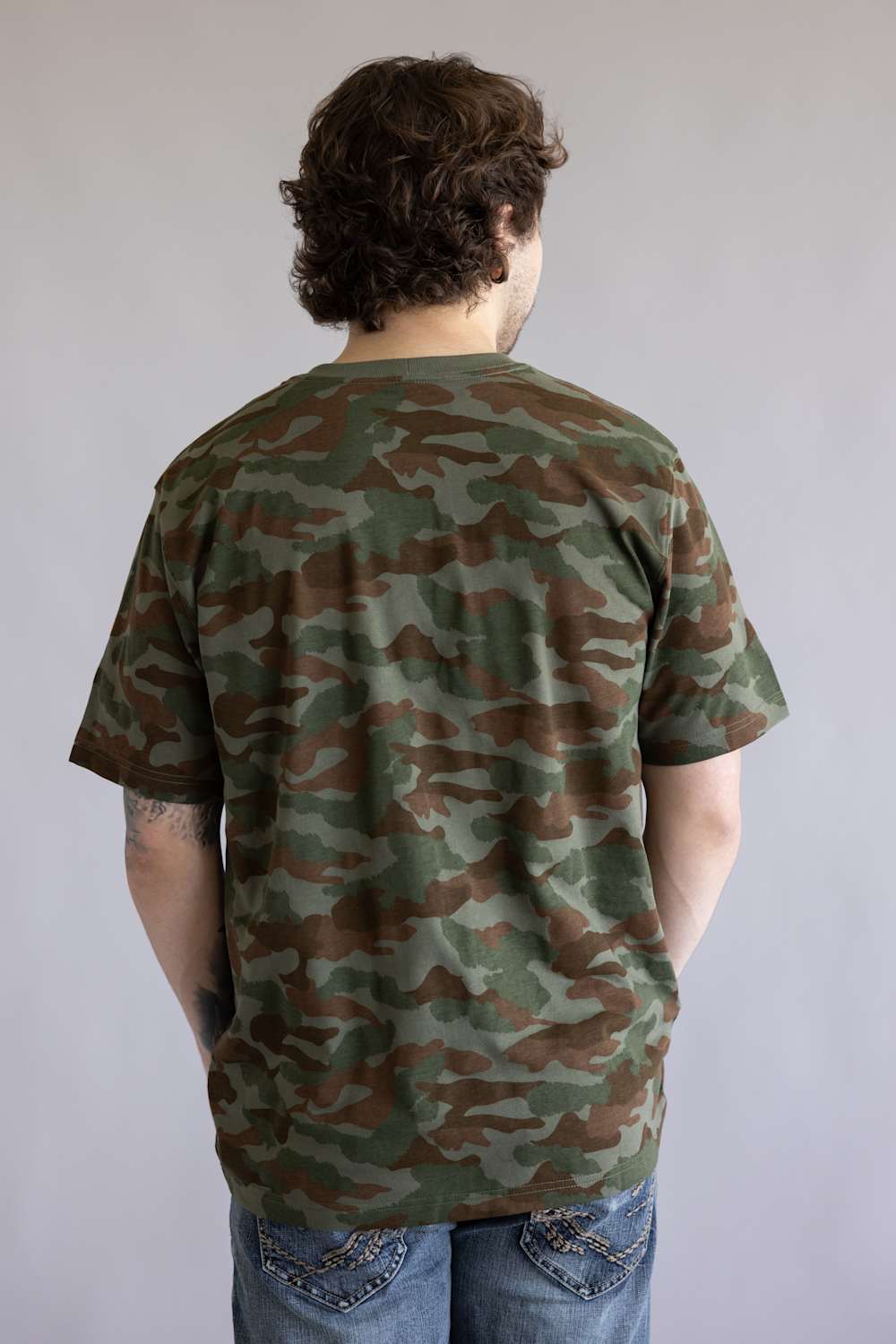 Carhartt Irvine Relaxed T-Shirt for Men in Camo | 107298-GP5-ARMYCAMO - Image 2